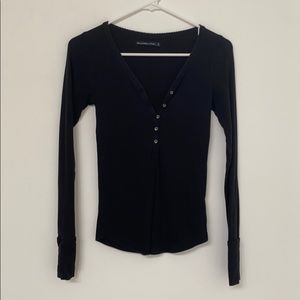 Abercrombie ribbed Henley top